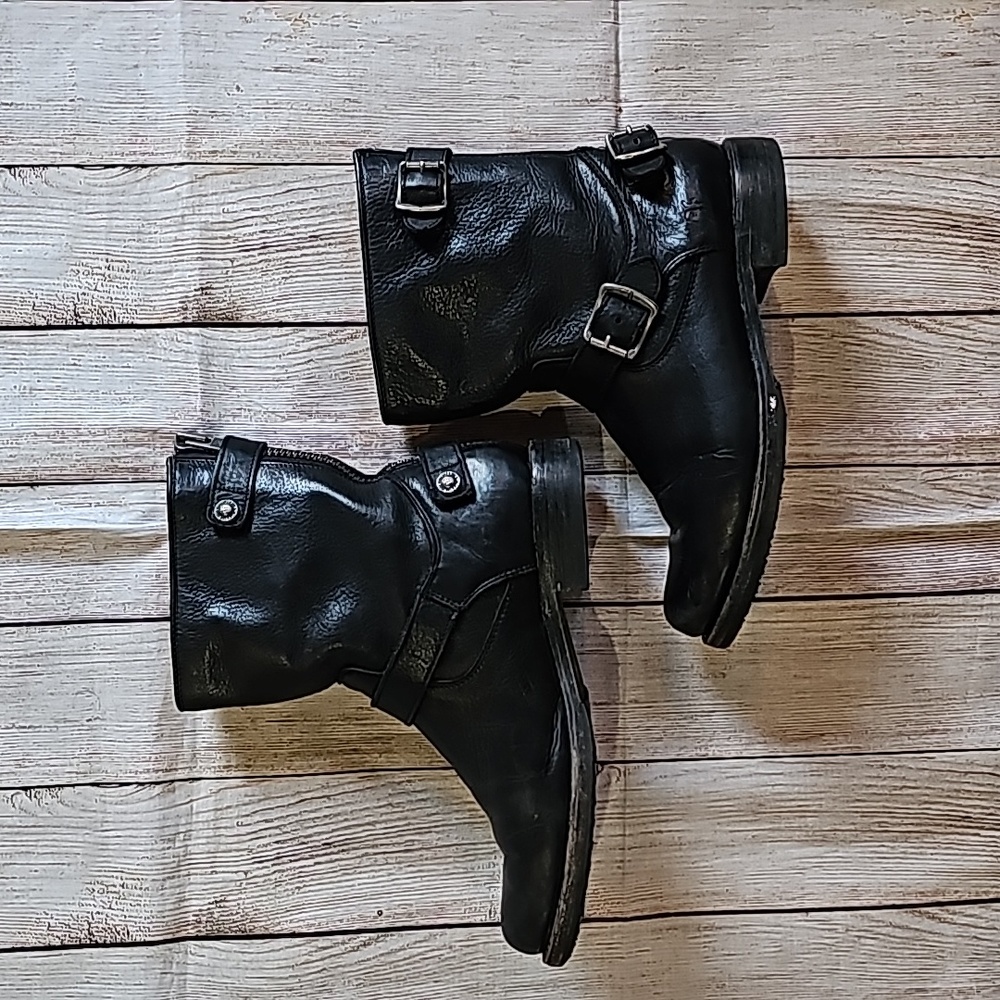 Frye buckle boots